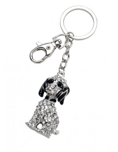 Portachiavi "Cagnolino" con strass