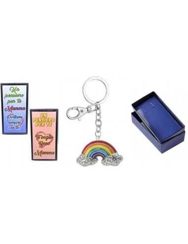 Portachiavi Arcobaleno con scatolina...