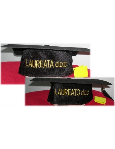 Cappello laurea cartonato rivestito