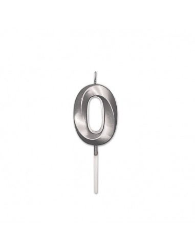 Candelina per torta Prestige Argento...