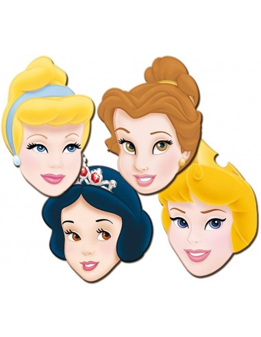 Maschera faccia cartonata Principesse...