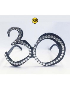 Occhiali party con strass - 30