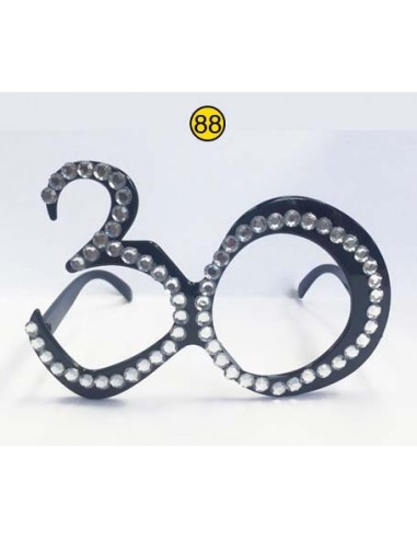 Occhiali party con strass - 30