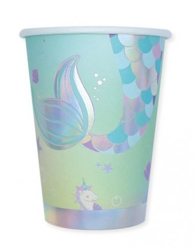 Bicchieri carta 200cc. Mermaid -...