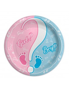 Piatti carta cm. 18 Boy or...