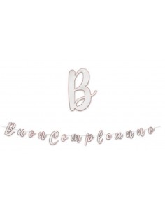 Festone scritta Italic Buon...