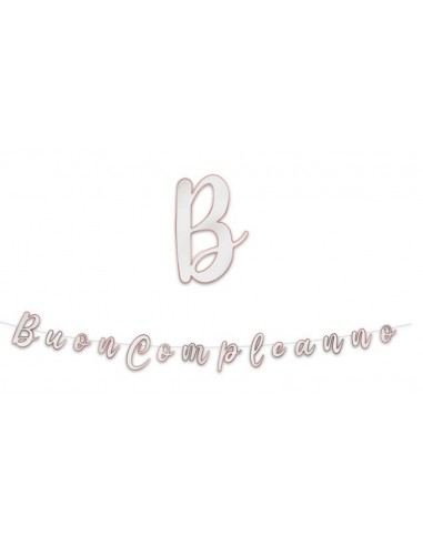 Festone scritta Italic Buon...