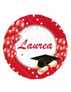 Piatti carta Cm. 20 Laurea...