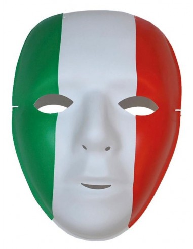 Maschera facciale pvc tricolore Italia