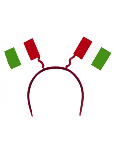 Cerchietto con bandierine in tessuto...