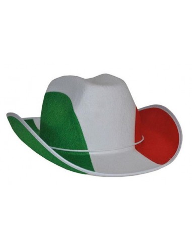 Cappello cowboy tricolore Italia