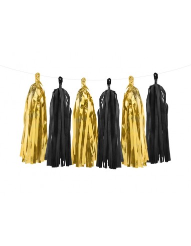 Tassel garland Oro Gold/Black Cm. 150x30