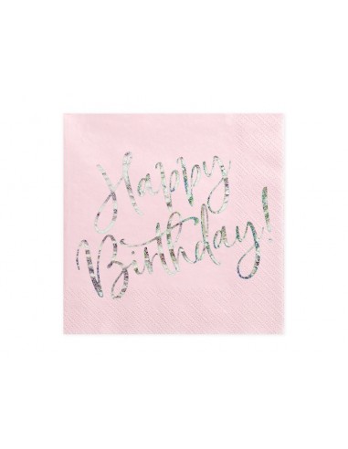 Tovaglioli carta Happy Birthday Light...