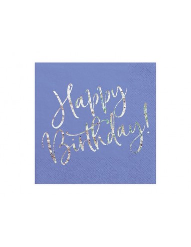 Tovaglioli carta Happy Birthday Navy...