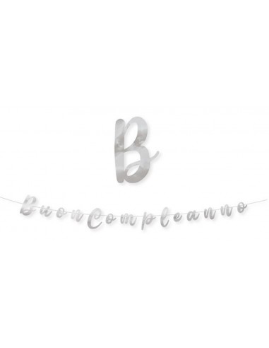 Festone scritta italic Buon...