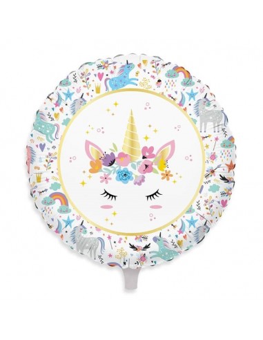 Palloncino mylar 18" Cm. 45 - Unicorno