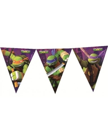 Festone bandierine pvc Mt. 3,60 Ninja...