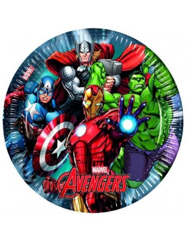 Piatti carta tondi cm. 23 Avengers -...