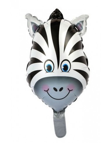 Palloncino mylar Supershape testa Zebra