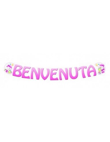 Festone scritta Benvenuta Cm. 400x22