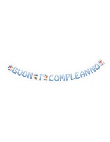 Festone scritta Buon 1° Compleanno...