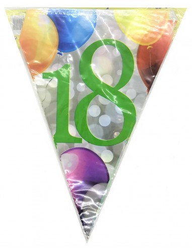 Festone bandierine pvc 18 anni...