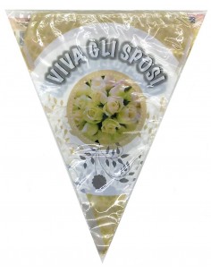 Festone bandierine pvc Viva...