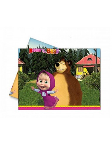 Tovaglia pvc cm. 180x120 Masha e Orso
