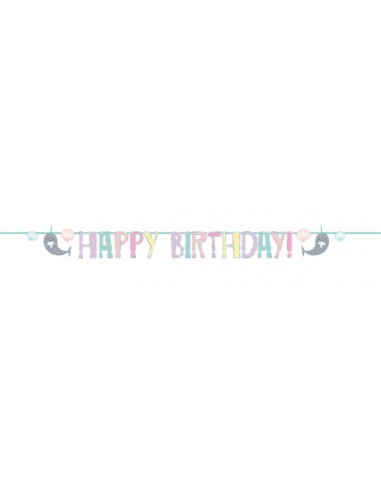 Festone banner scritta Happy Birthday...