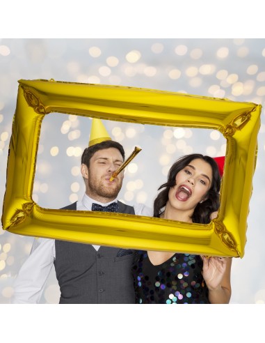 Palloncino mylar cornice selfie Oro...