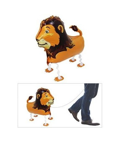 Palloncino mylar Walking Leone Cm. 60x40