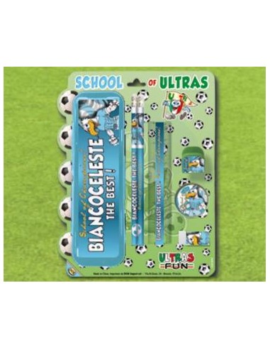 Set scuola con astuccio calcio Lazio