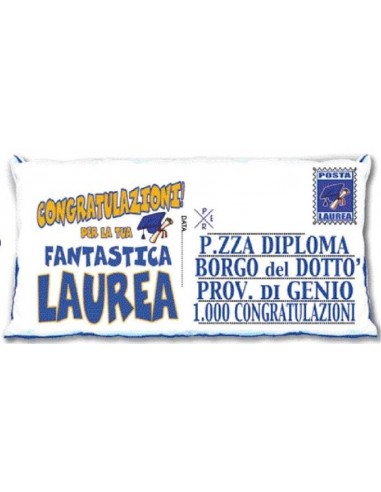Cuscino rettangolare maxi Laurea Cm....