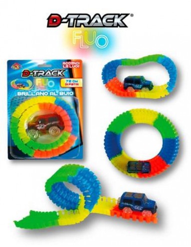 Expo 6 pezzi Mini Pista D-Track FLuo...