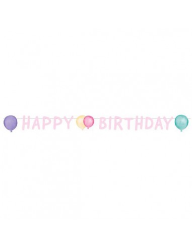 Festone banner Happy Birthday...
