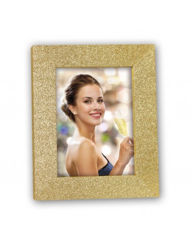 Portafoto legno glitterato "Broadway...