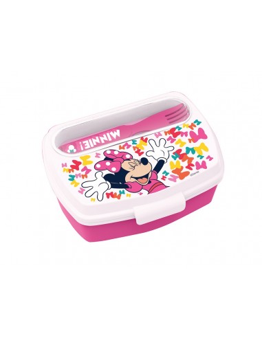 Portapranzo plastica con posate Minnie