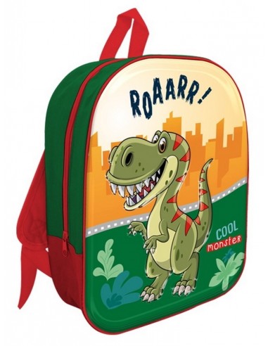 Zainetto asilo 3D Cm. 32x26x11 Dinosauro