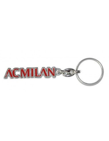 Portachiavi smaltato scritta AC Milan