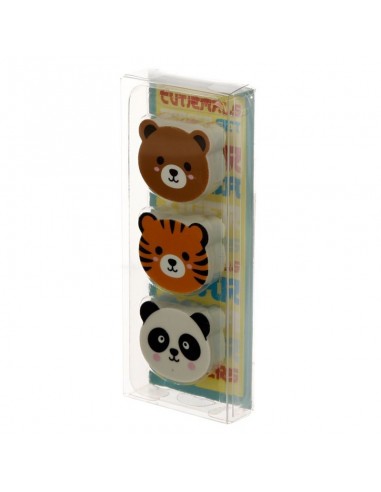 Blister 3 gommine sagomate animali dolci