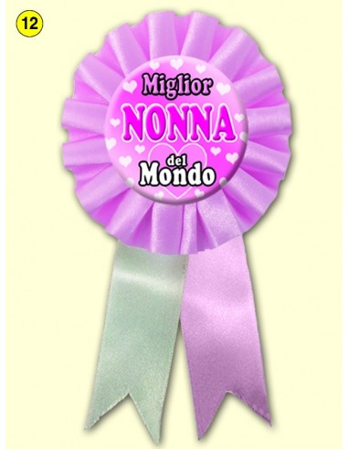 Coccarda con spilla Nonna - Colori...