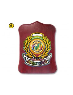 Crest in legno Cm. 19x13 da...