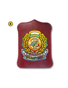 Crest in legno Cm. 19x13 da...