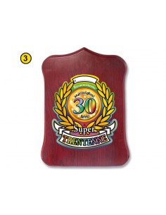 Crest in legno Cm. 19x13 da...