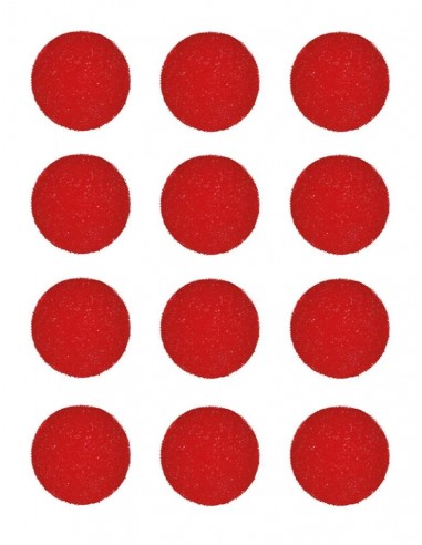 Naso da clown rosso in spugna -...