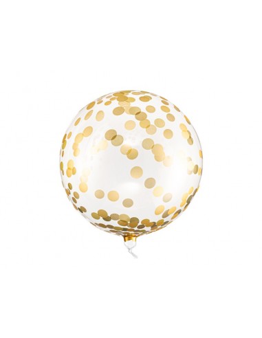 Palloncino bubble Orbz Cm. 40 Dots Gold