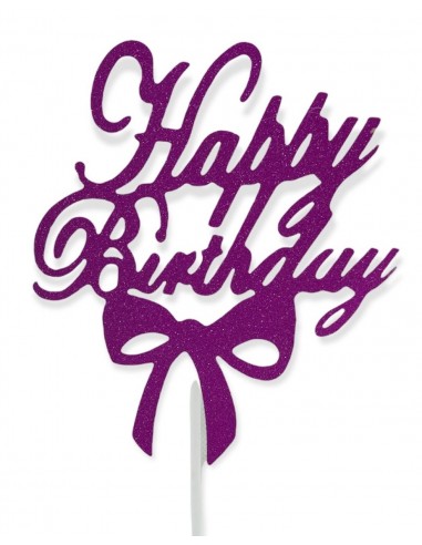 Topper per torta "Happy Birthday...