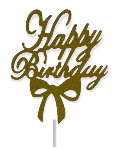 Topper per torta "Happy Birthday...