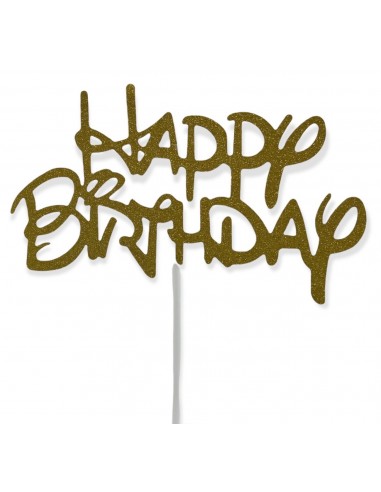 Topper per torta "Happy Birthday"...