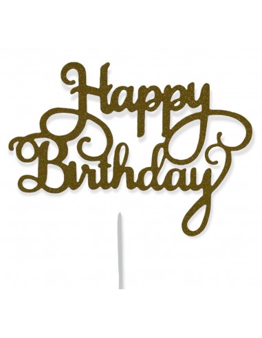 Topper per torta "Happy Birthday"...